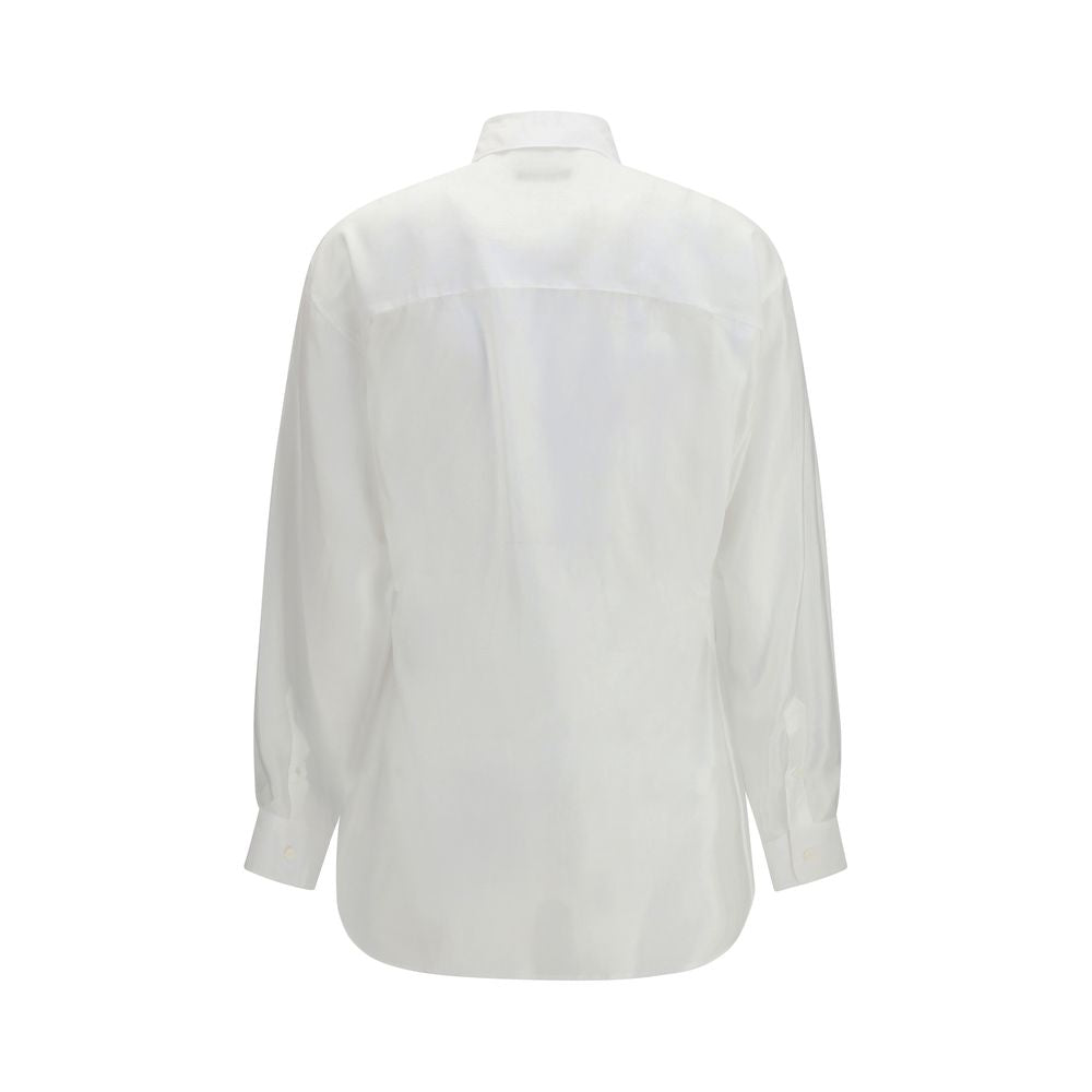 White Lyocell Dress Shirt