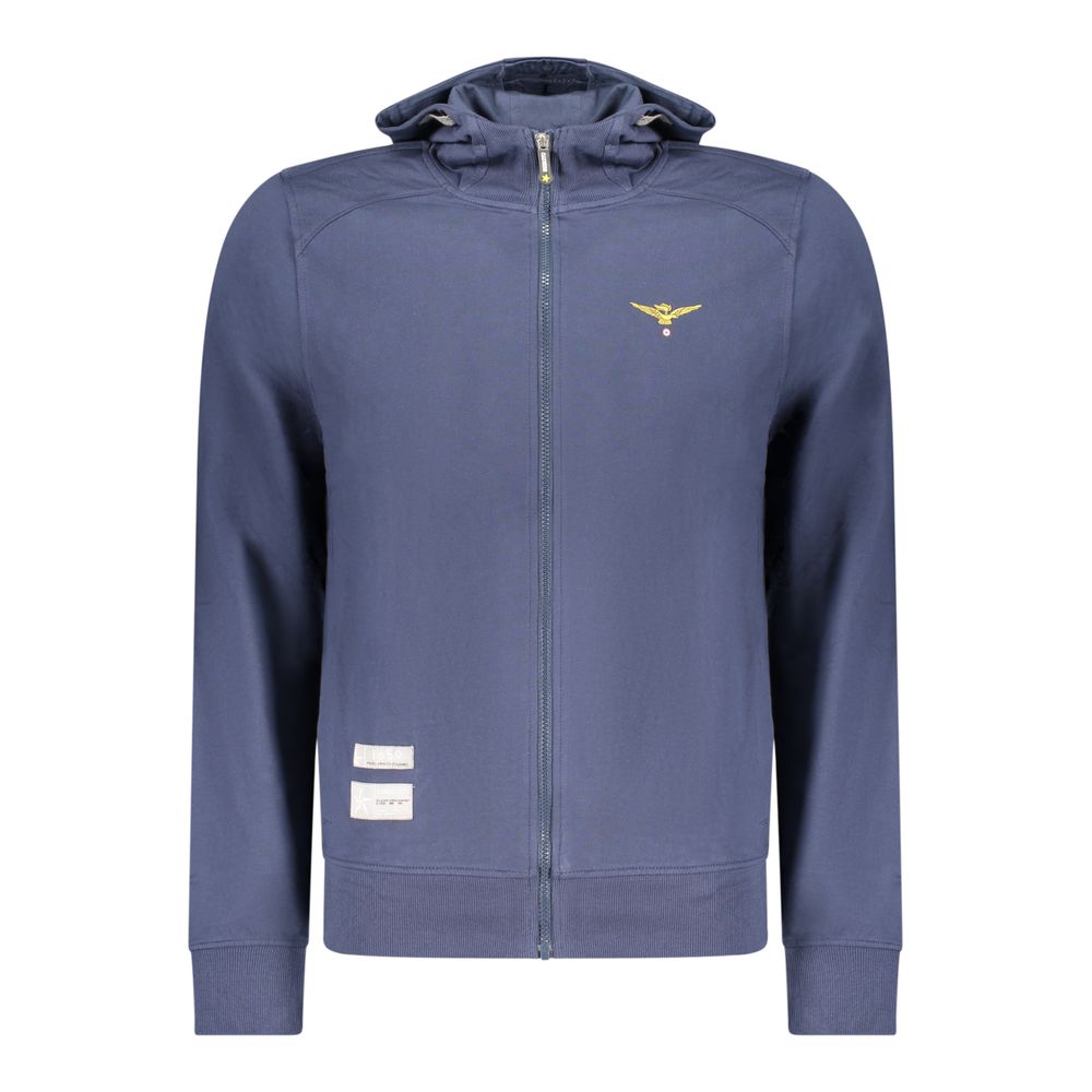 Blue Cotton Men's Sweatshirt