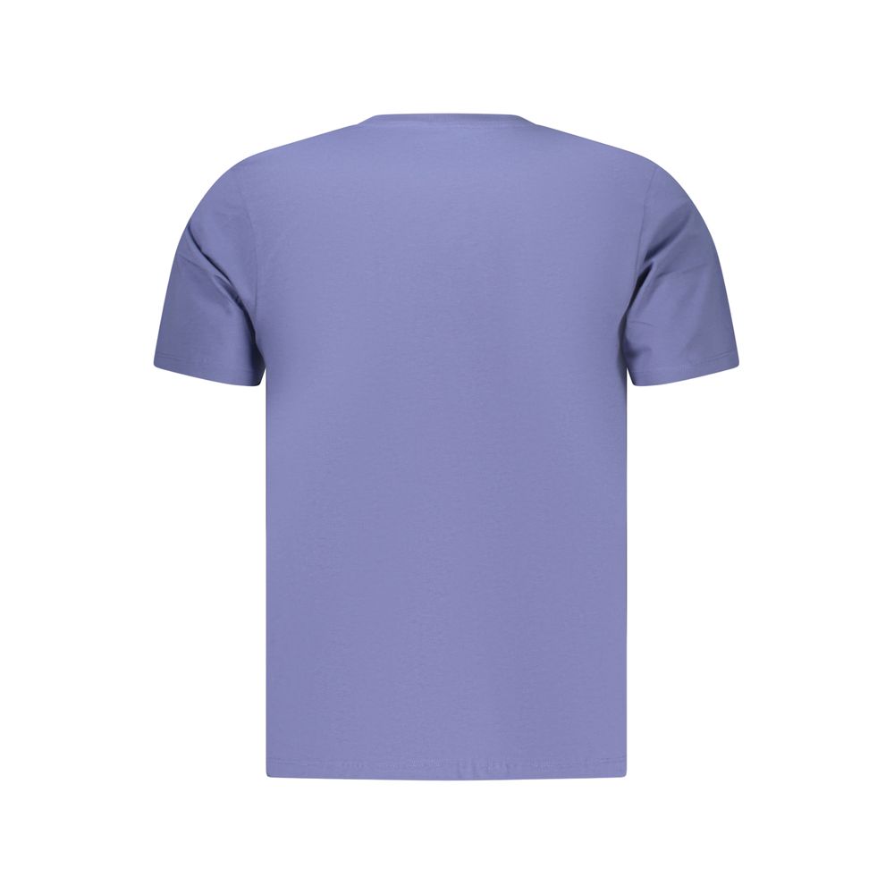 Blu Cotton Men T-Shirt