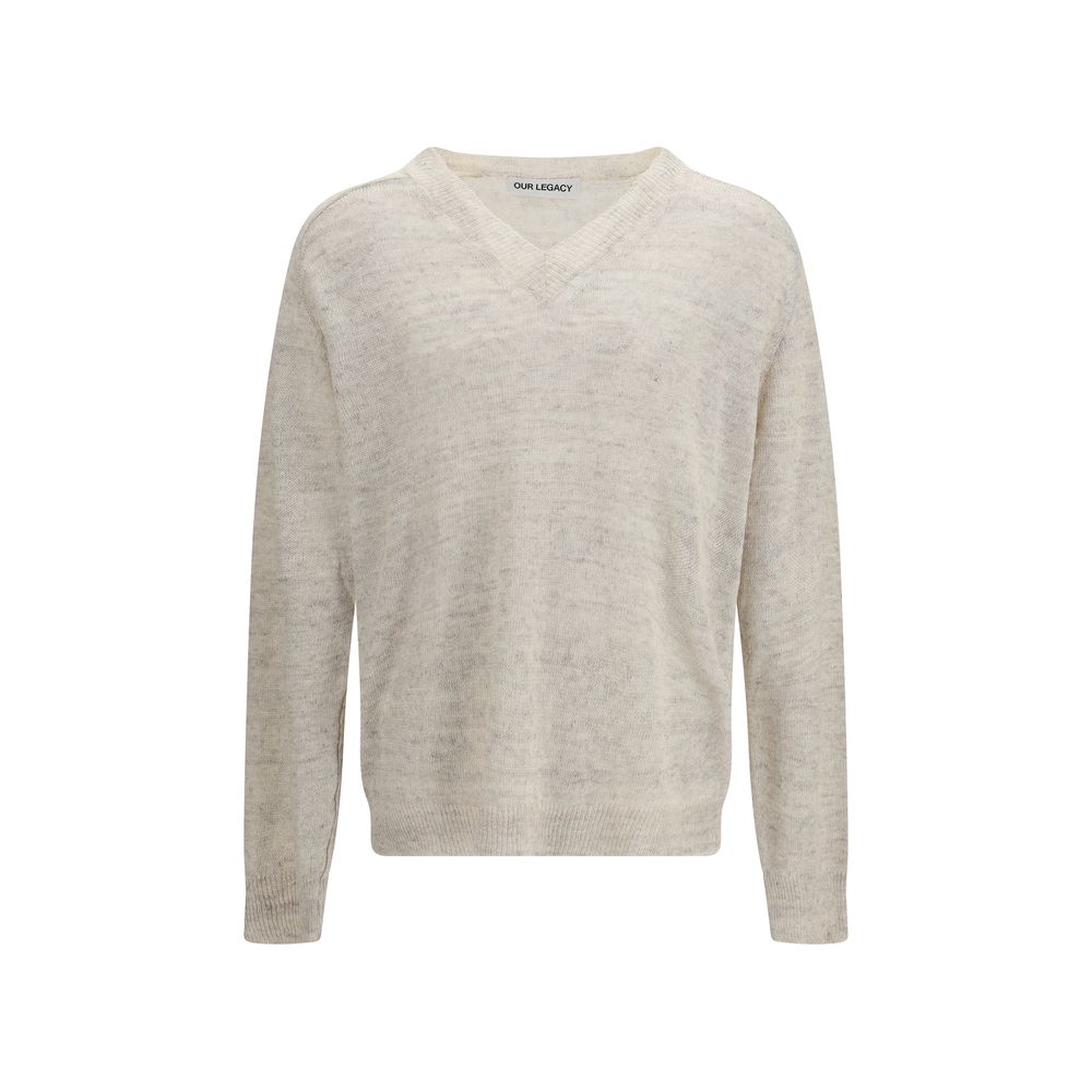 Beige Linen Sweatshirt