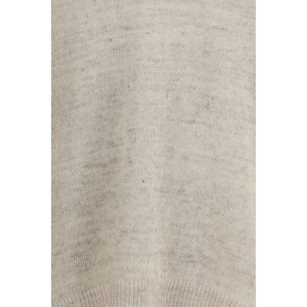 Beige Linen Sweatshirt