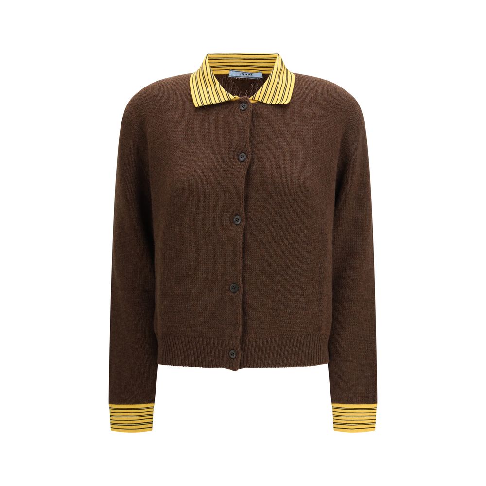 Brown Cashmere Cardigan