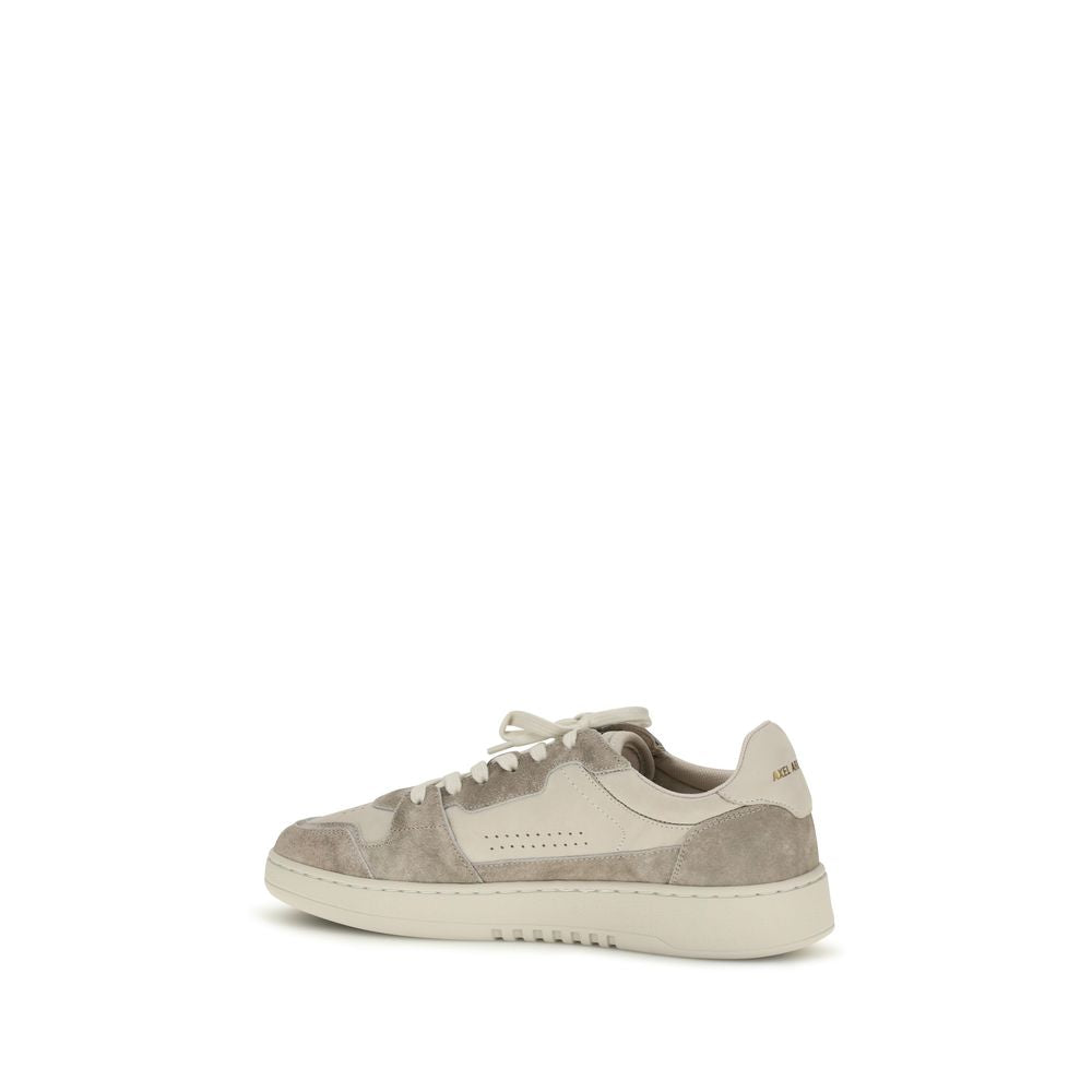 Gray Calf Leather Bos Taurus Low Top Sneakers