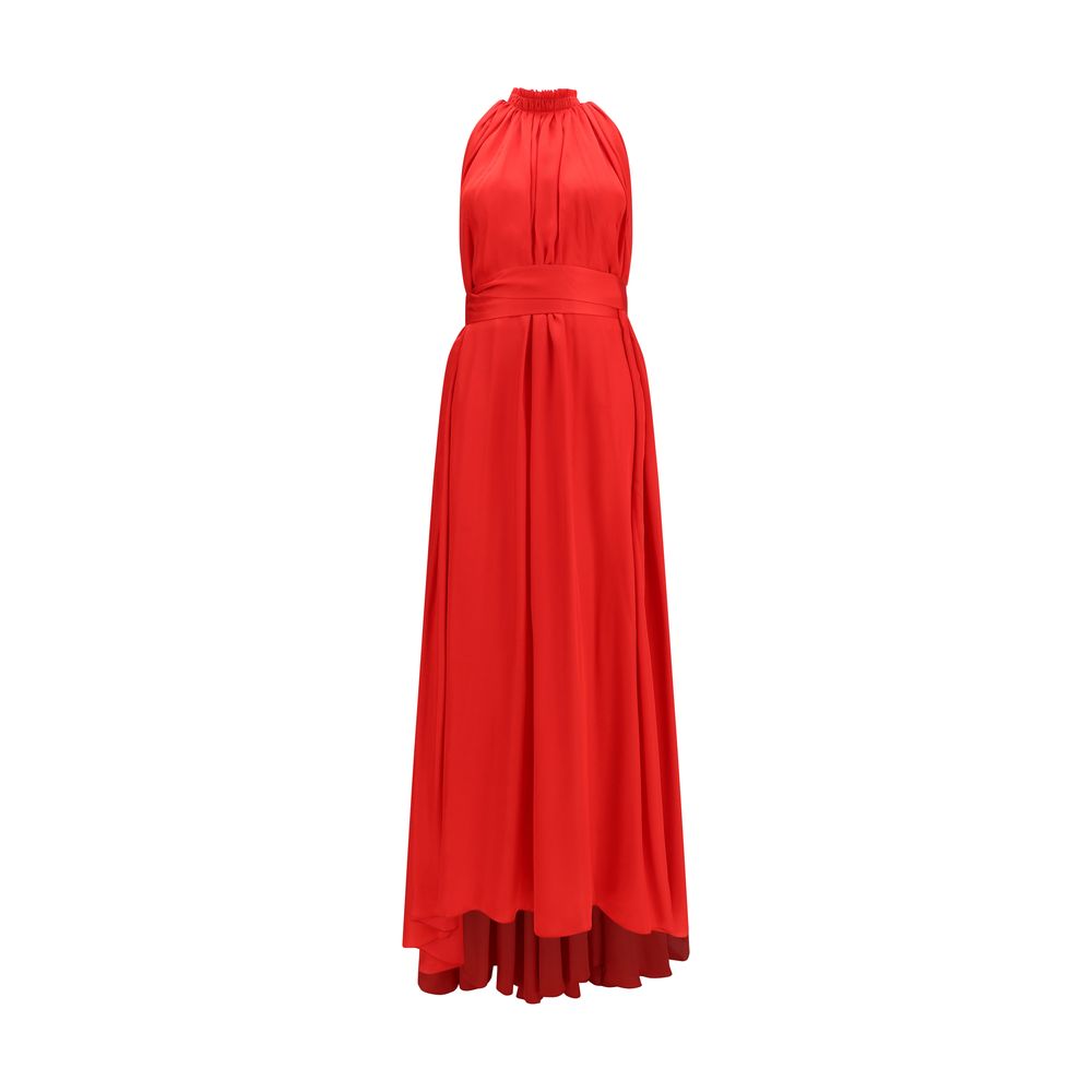 Multicolor Polyester Long Dress