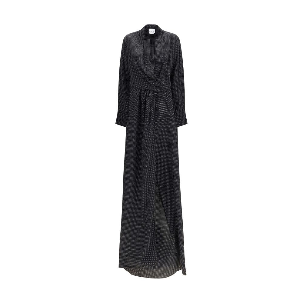 Black Silk Long Dress