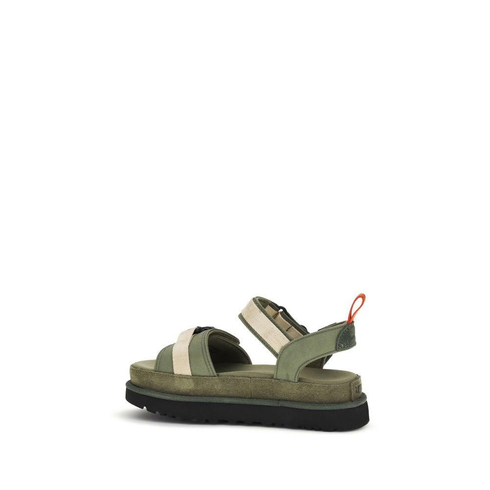 Bicolor Rubber Flat Sandals