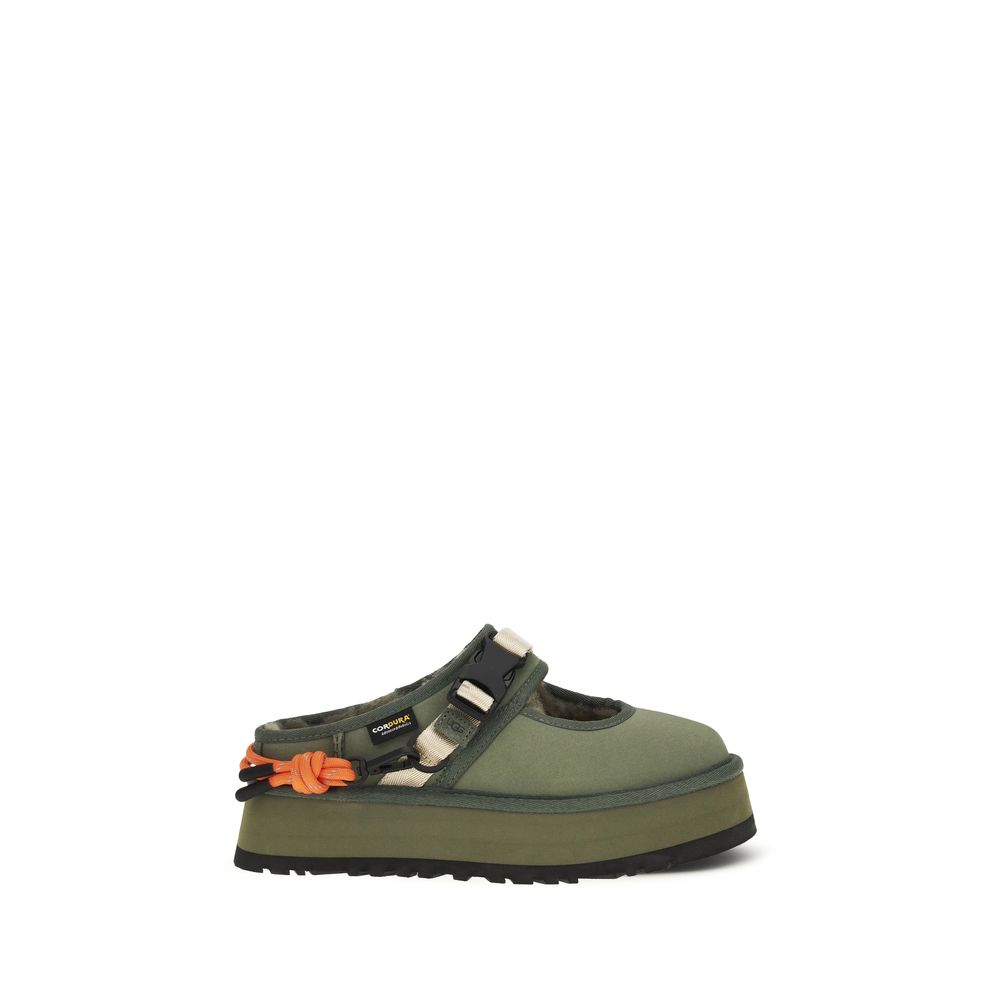 Bicolor Polyester Mules