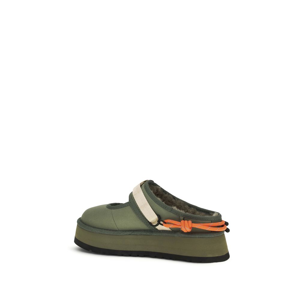 Bicolor Polyester Mules