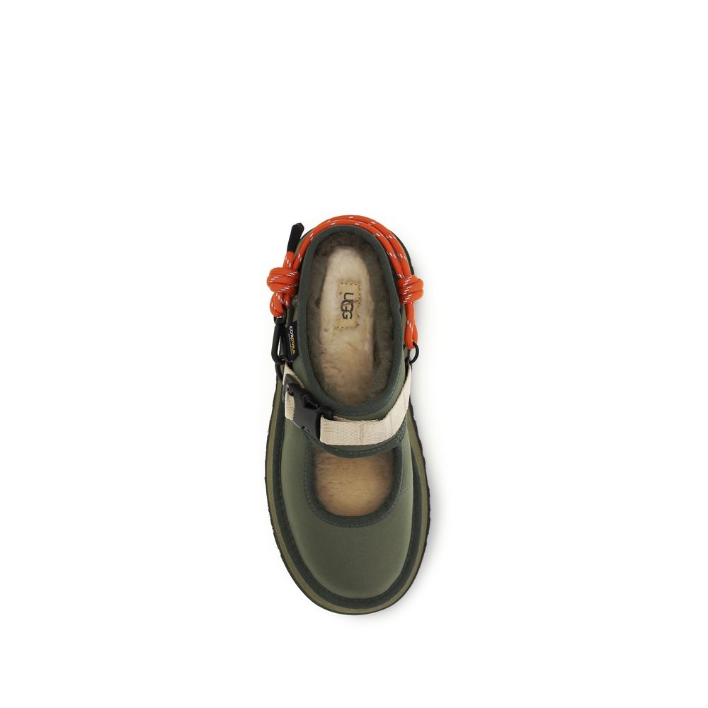 Bicolor Polyester Mules