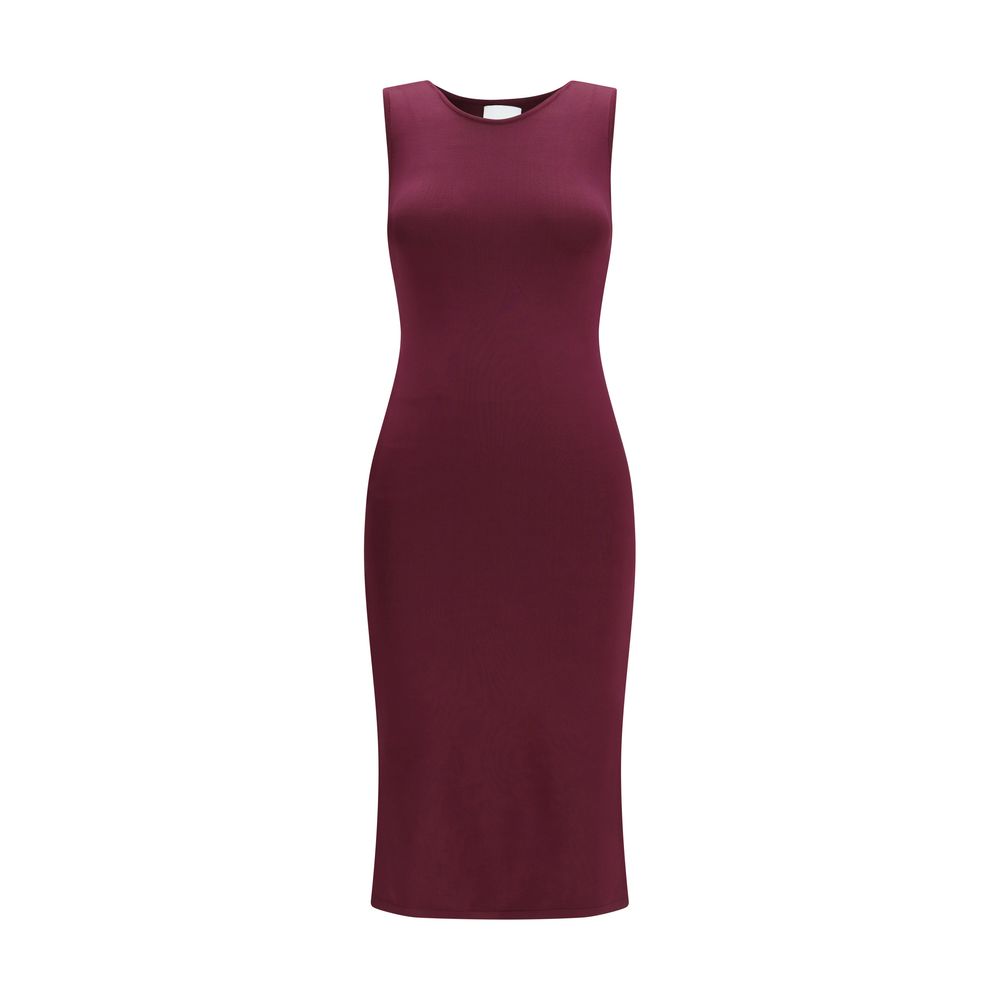 Purple Silk Long Dress