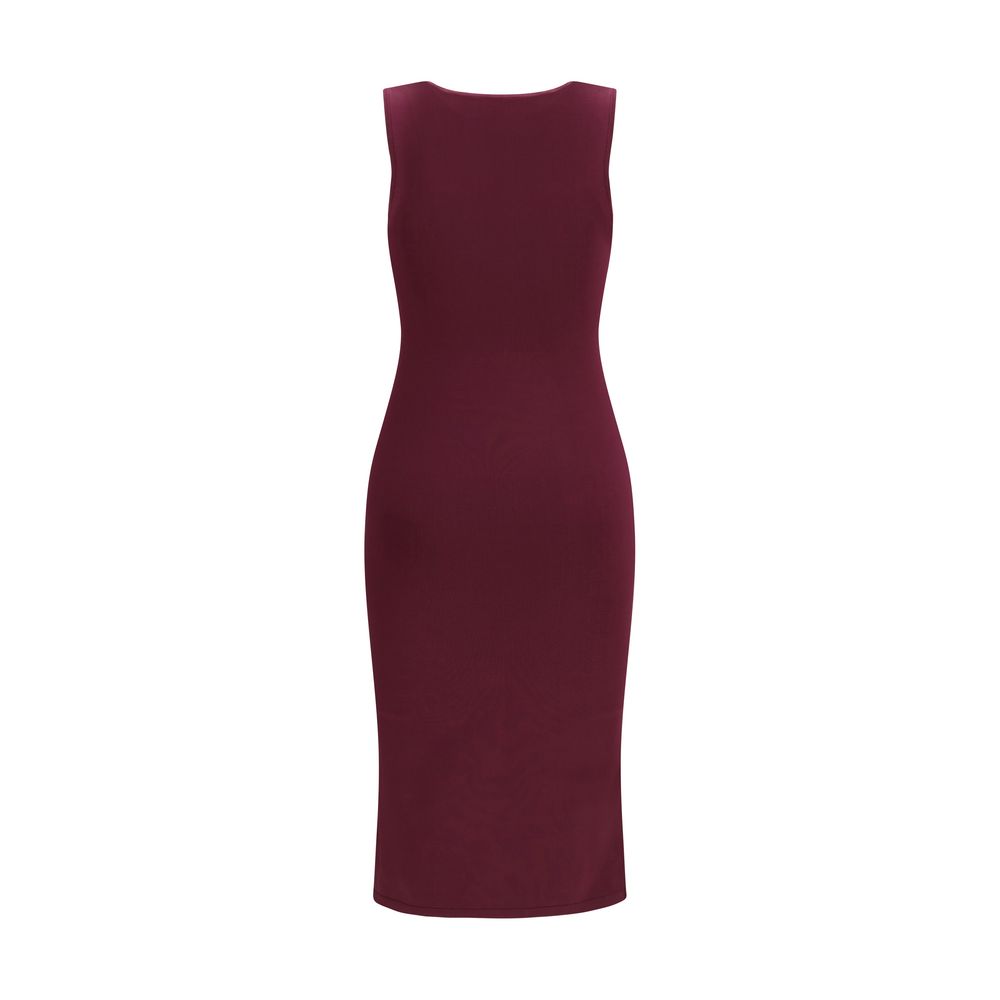 Purple Silk Long Dress
