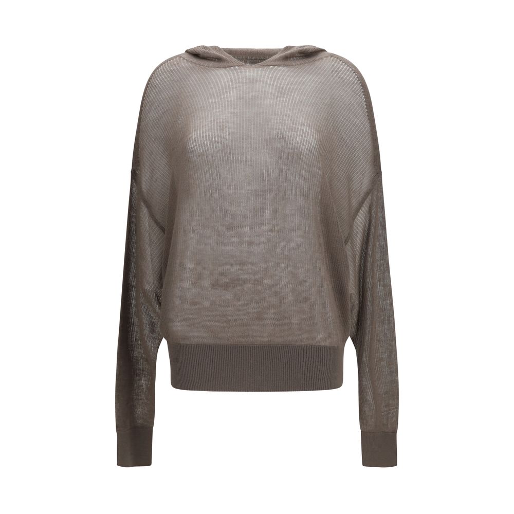 Gray Cashmere Hoodie