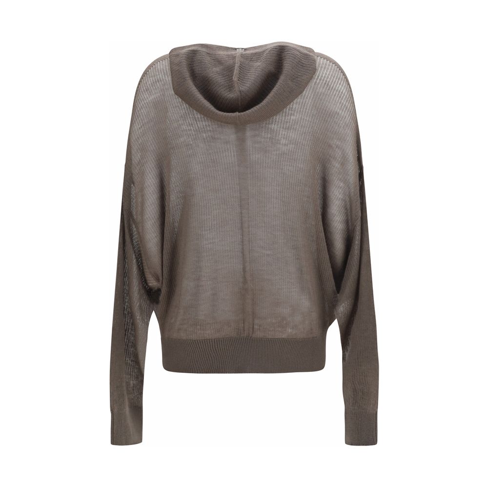 Gray Cashmere Hoodie