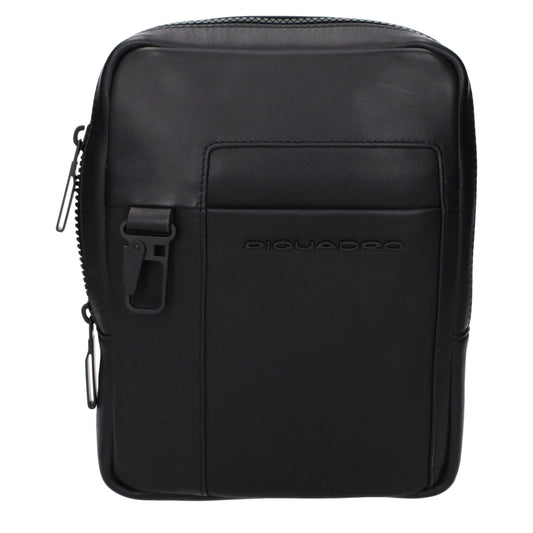 Black Leather Crossbody Bag