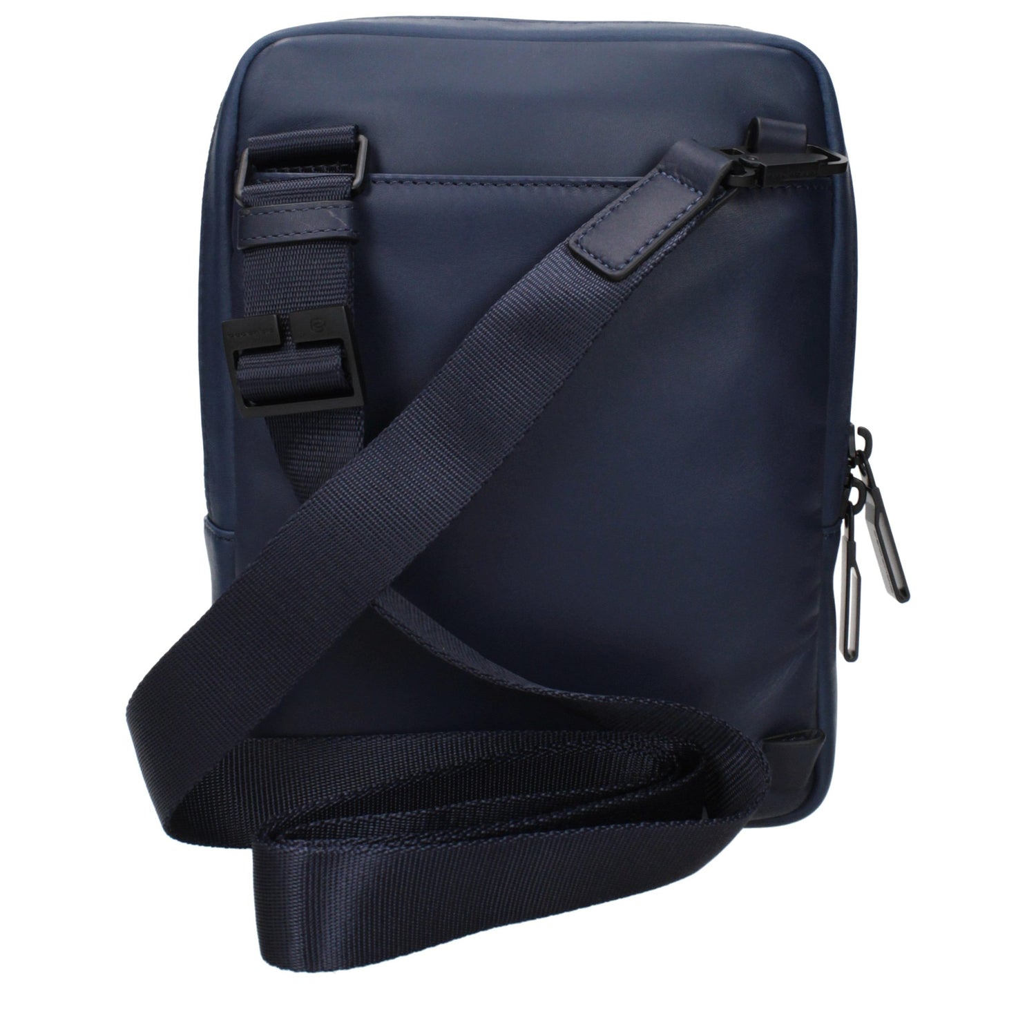 Blue Leather Crossbody Bag
