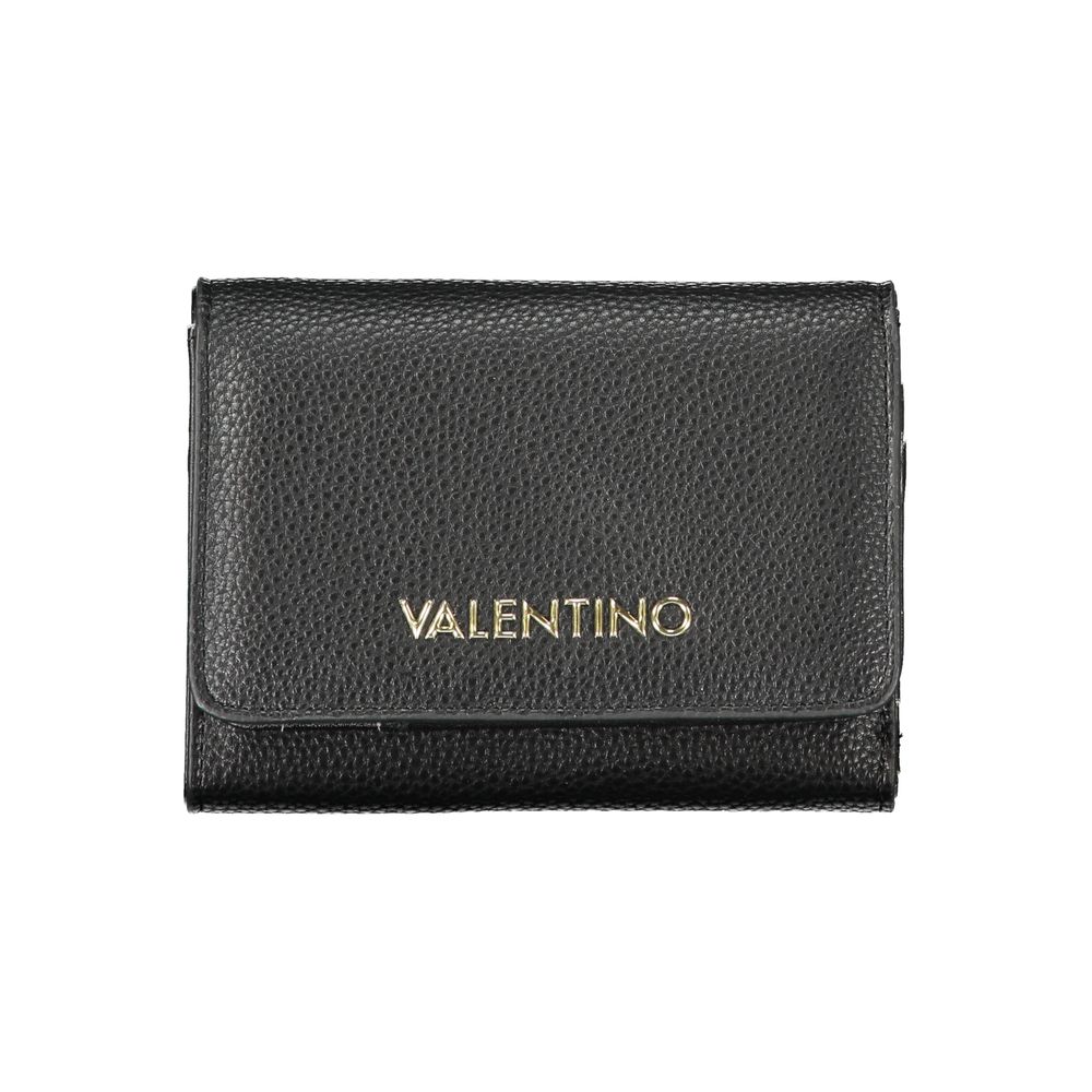 Black Polyurethane Women's Wallet