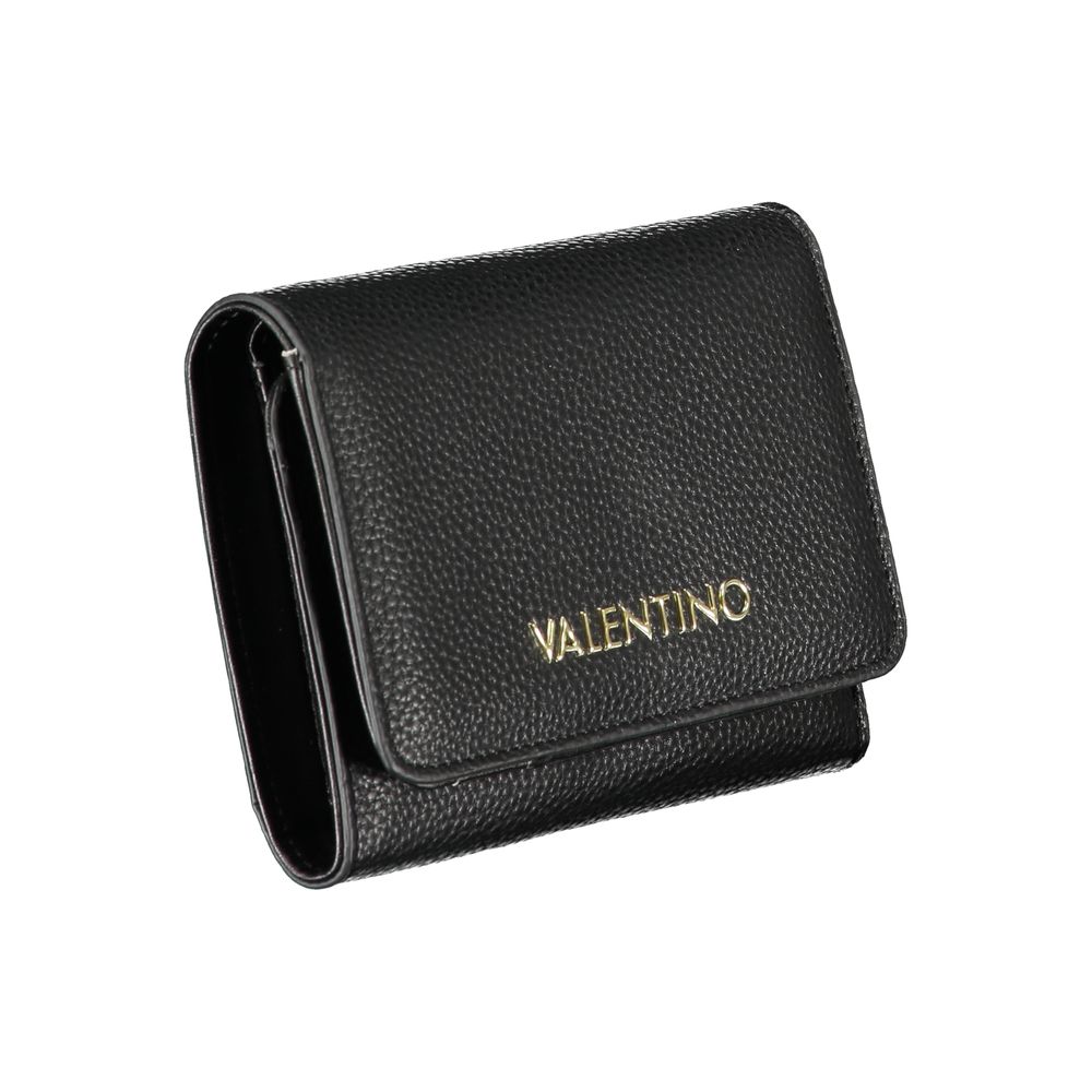 Black Polyurethane Women's Wallet