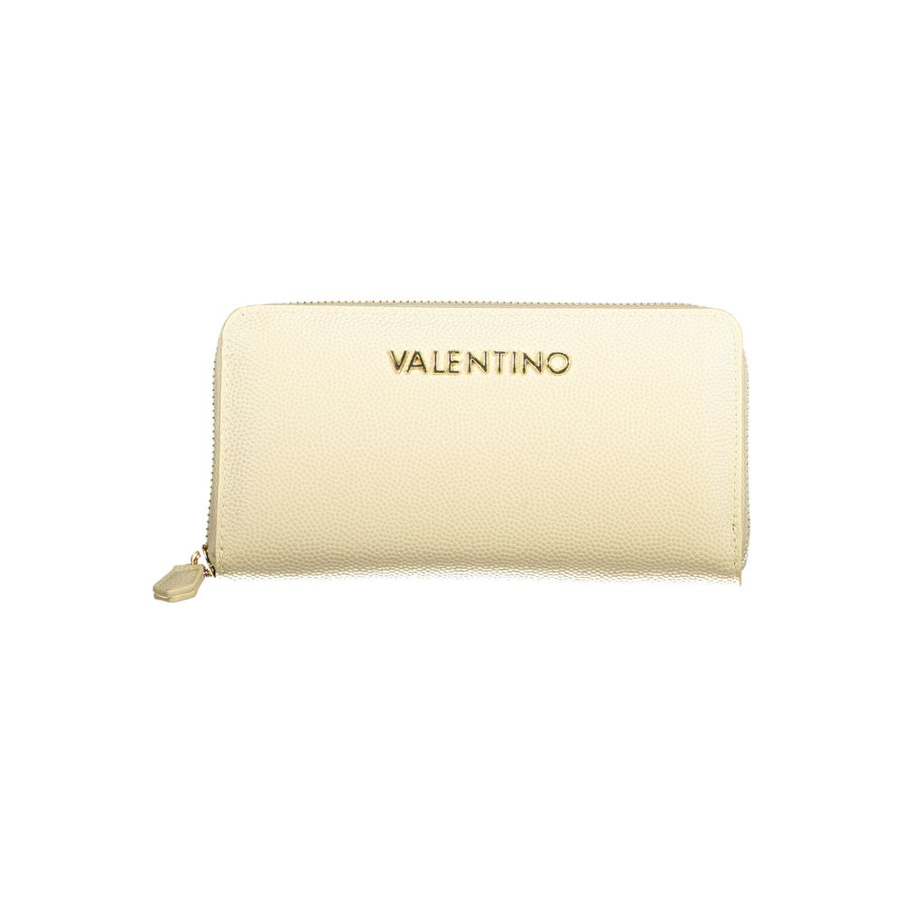 Beige Polyurethane Women's Wallet