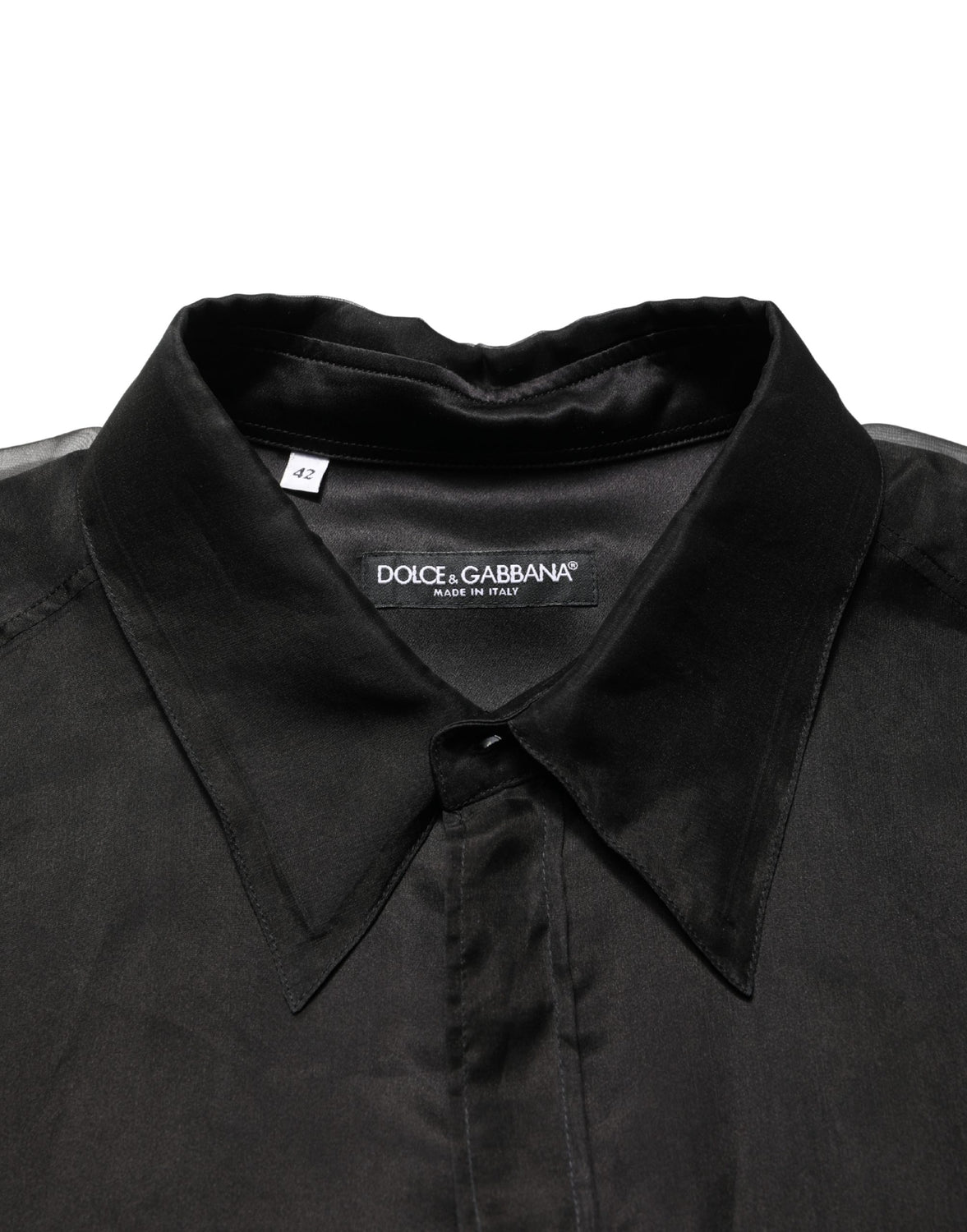 Black Ruffle Detail Semi Sheer Shirt Jacket