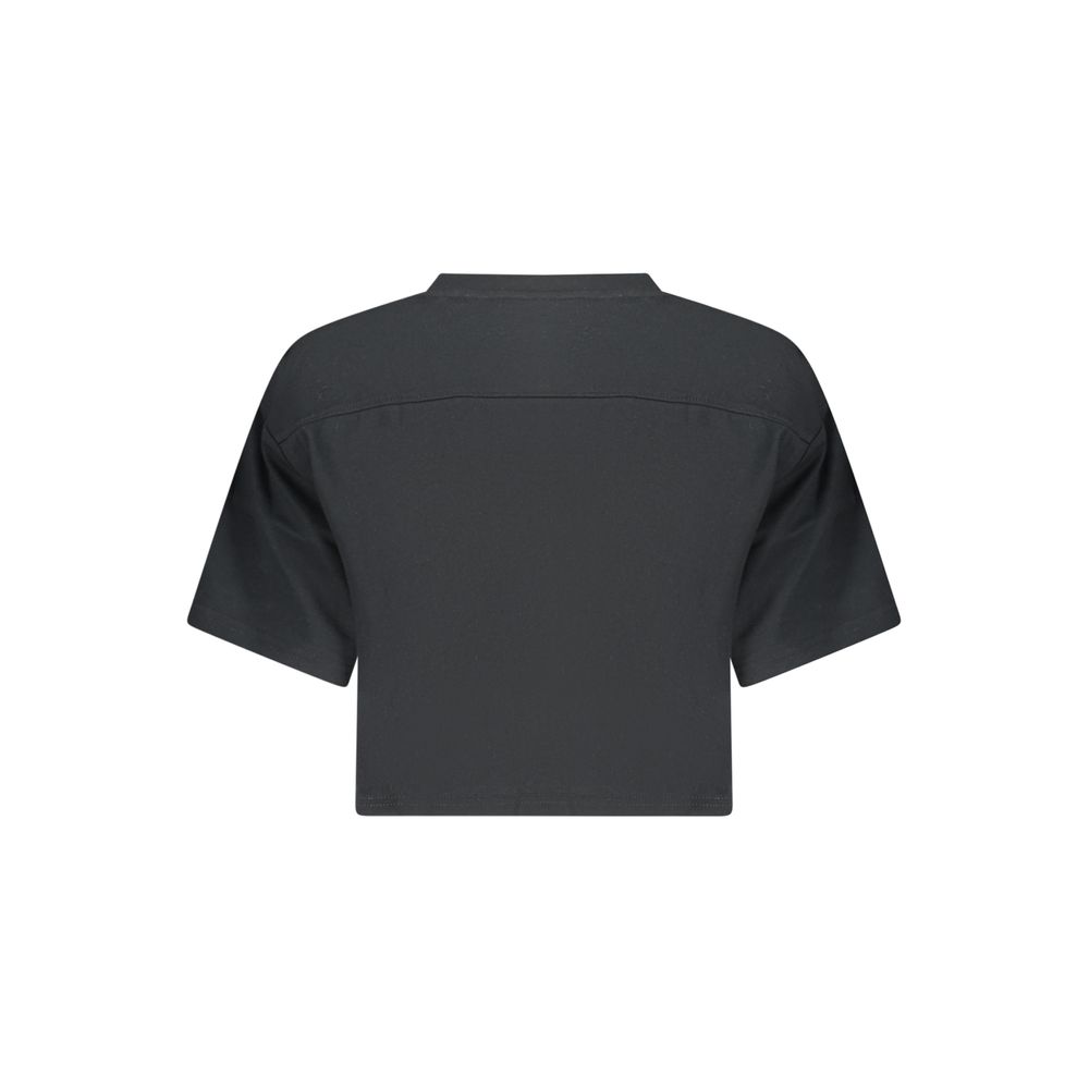 Black Cotton Women's T-Shirt