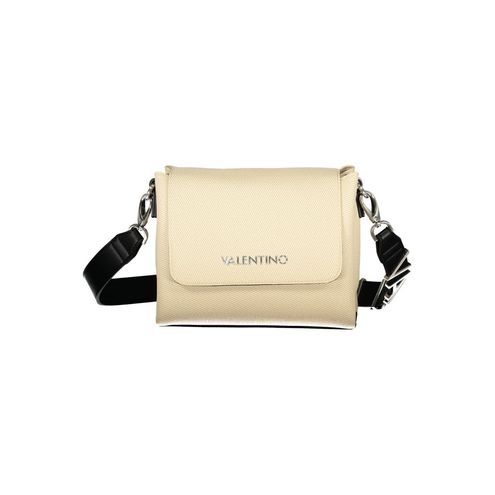 Beige Polyurethane Women's Bag