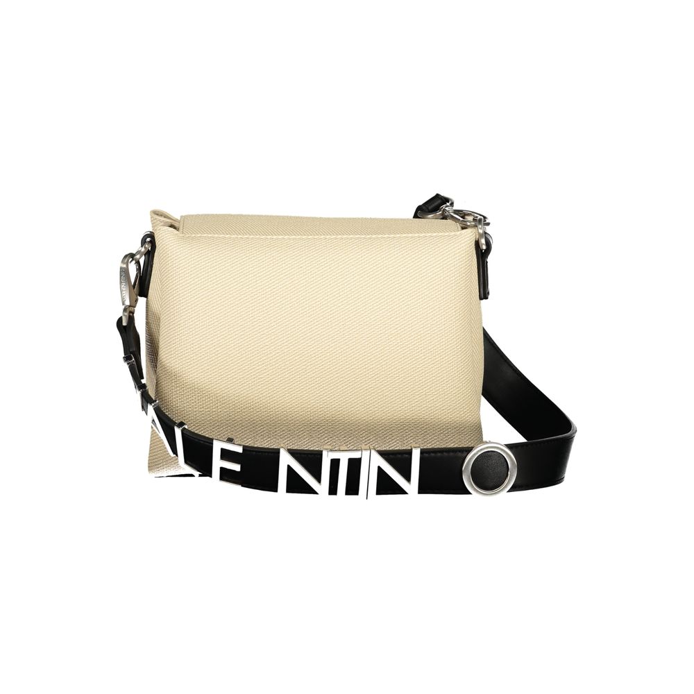 Beige Polyurethane Women's Bag