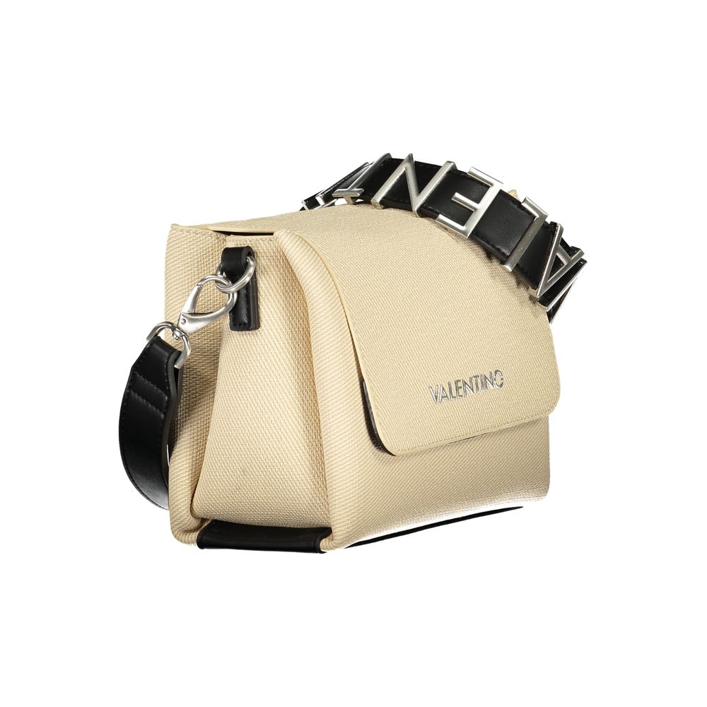 Beige Polyurethane Women's Bag