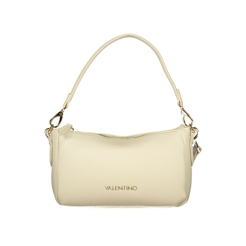Beige Polyurethane Women's Bag