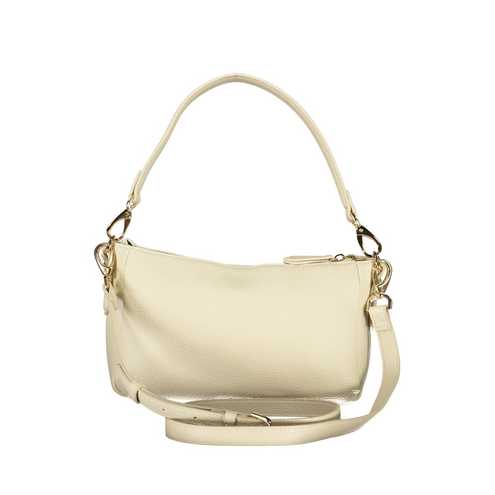 Beige Polyurethane Women's Bag