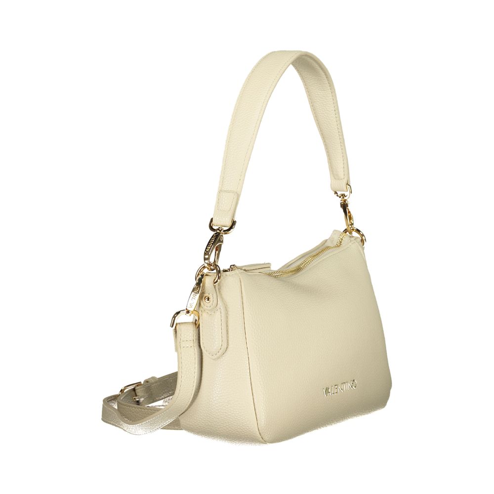Beige Polyurethane Women's Bag