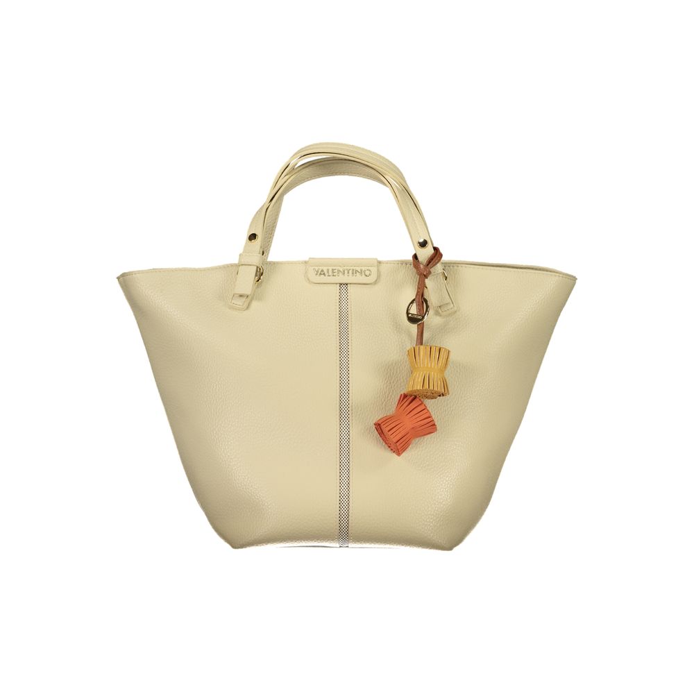 Beige Polyethylene Handbag
