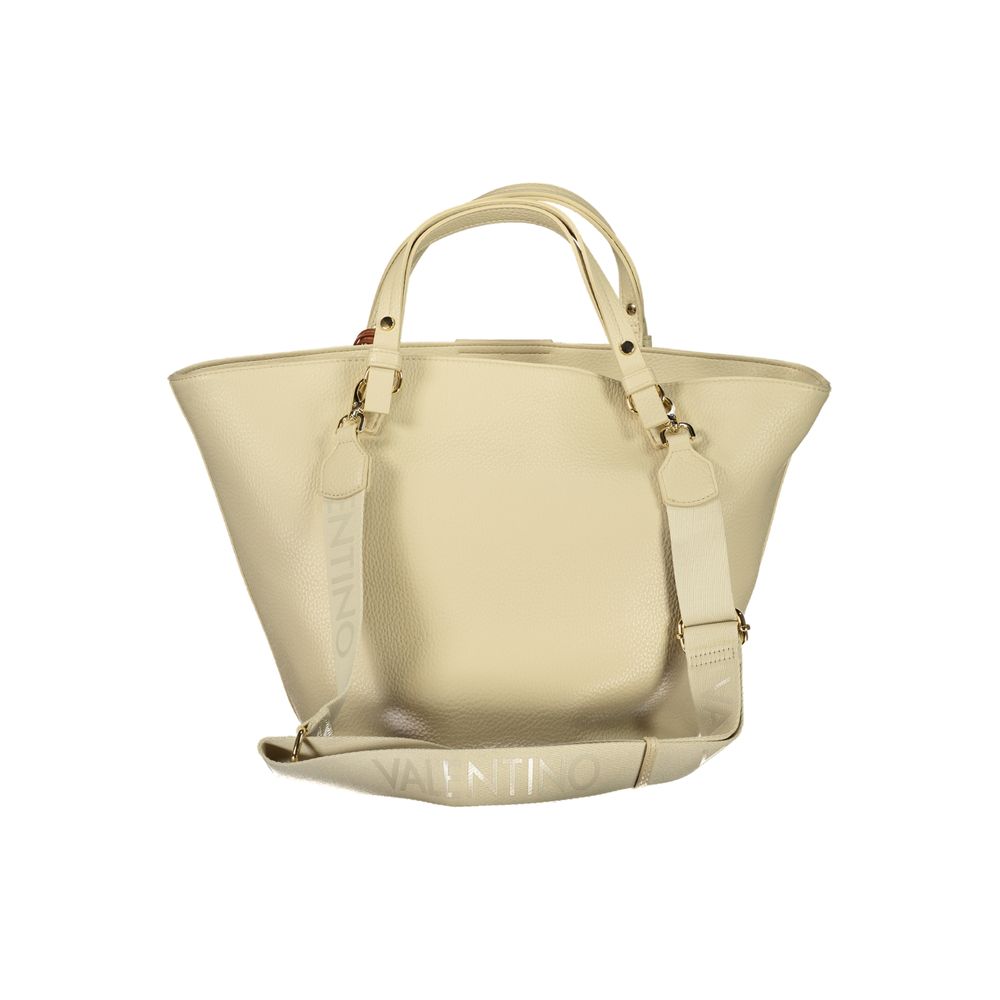 Beige Polyethylene Handbag
