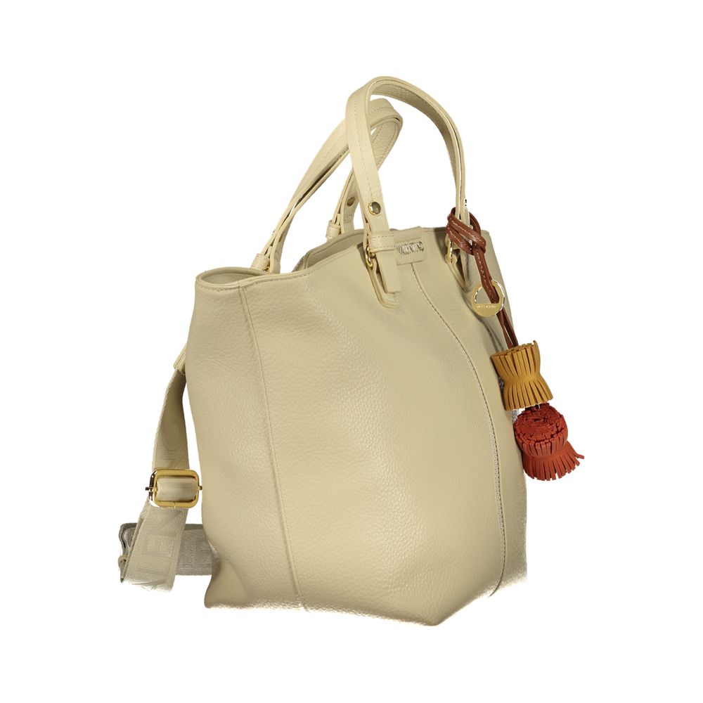 Beige Polyethylene Handbag