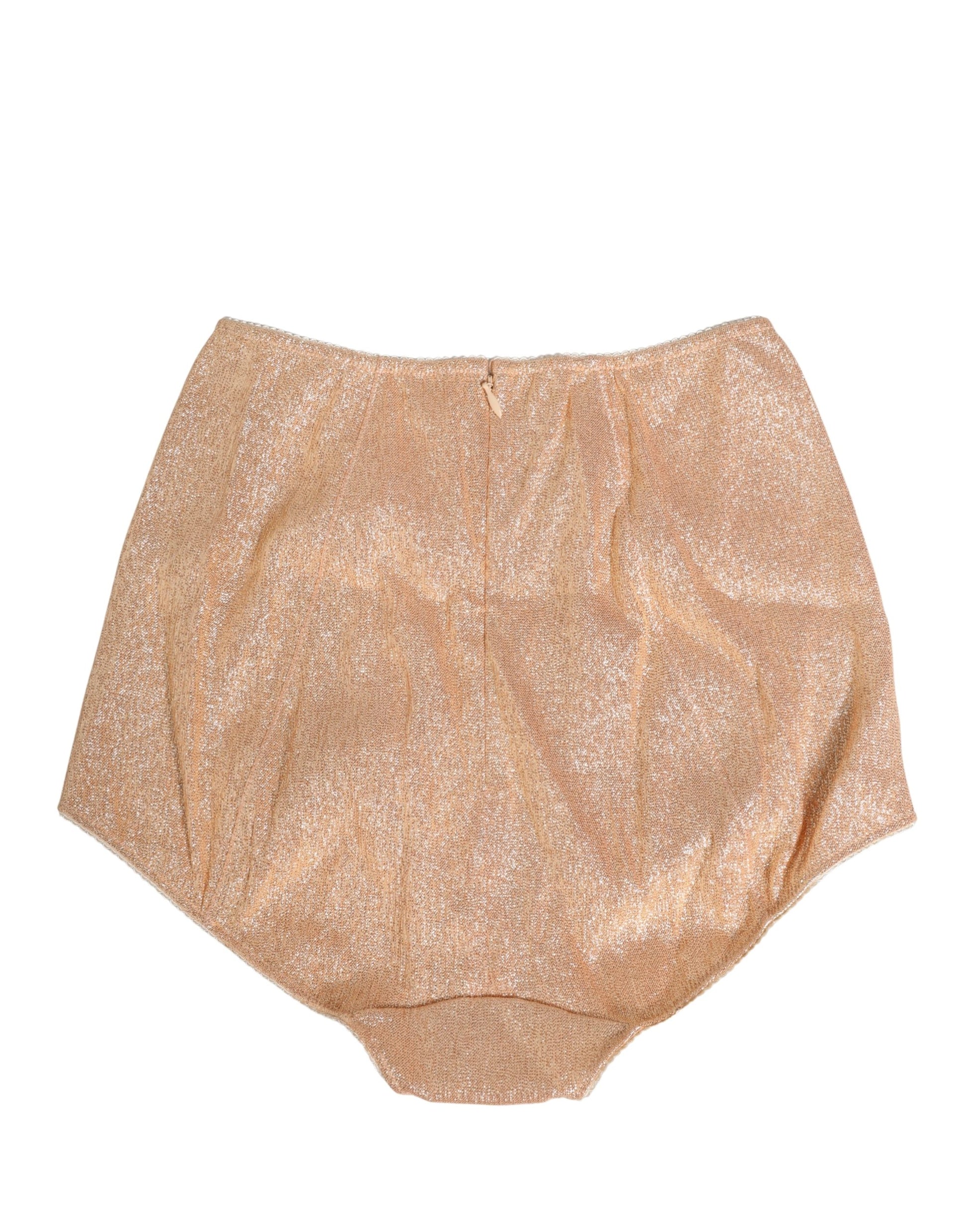 Beige Silk Blend High Waist Girdle Panty Underwear