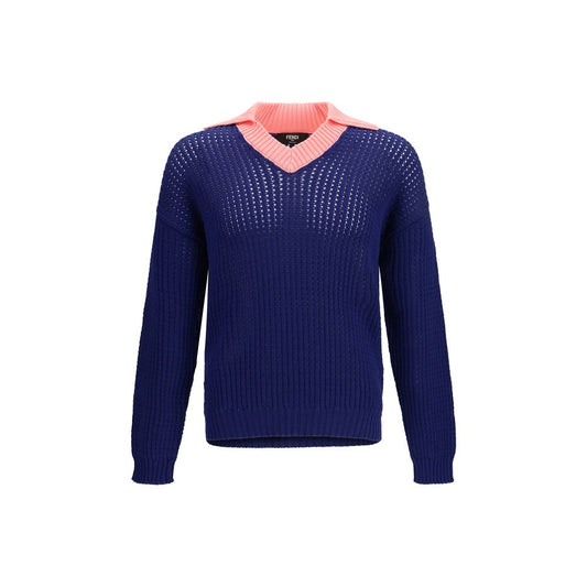 Blue Cotton Sweatshirt