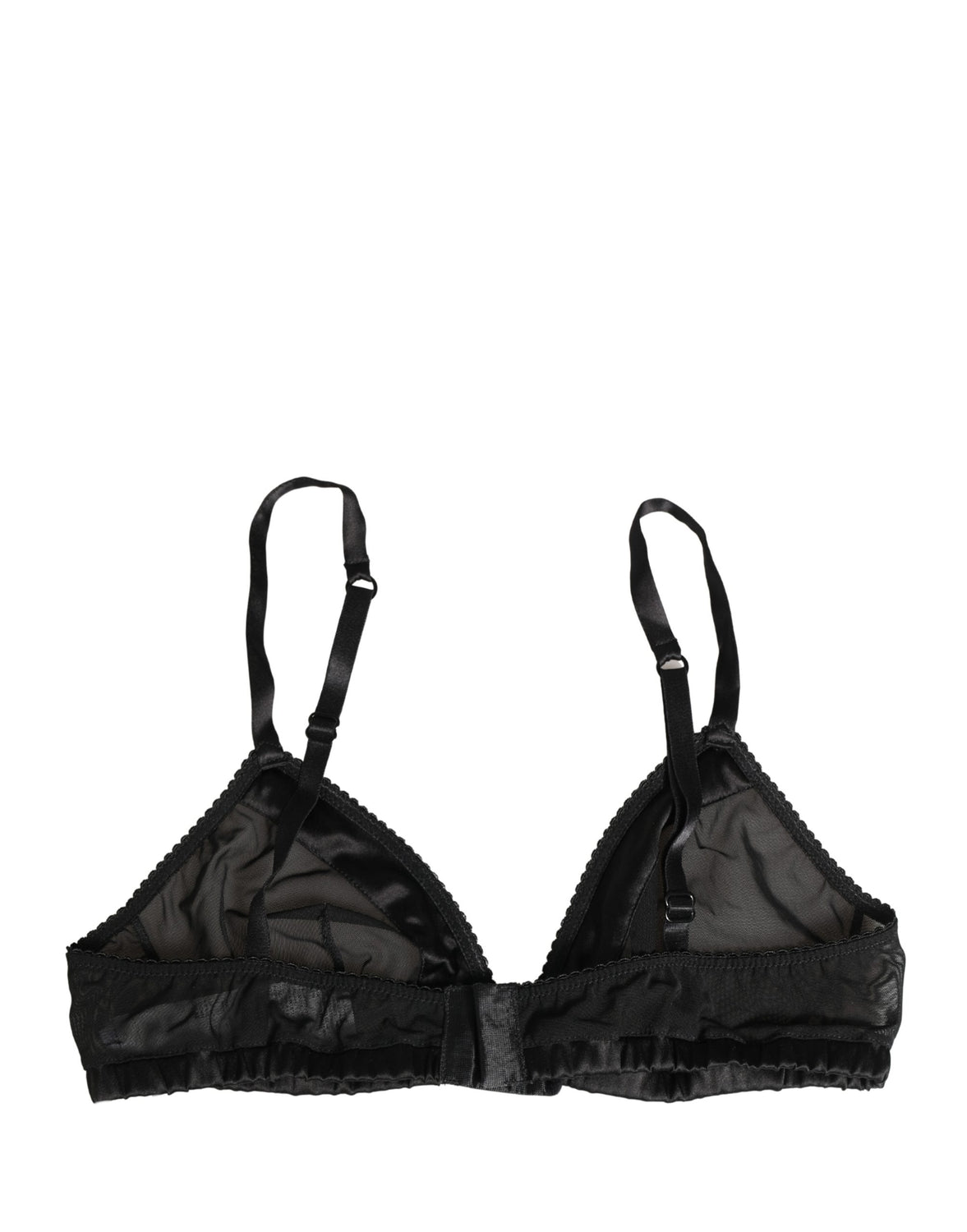 Black Nylon Stretch Soft Cup Brassiere Underwear