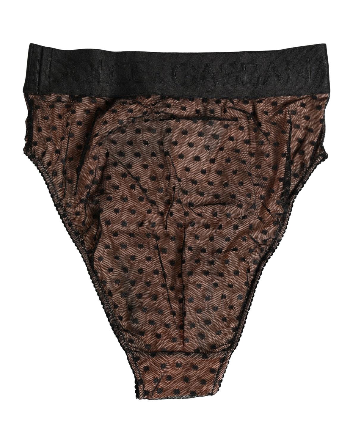 Black Beige Polka Dot Butterfly Brief Underwear