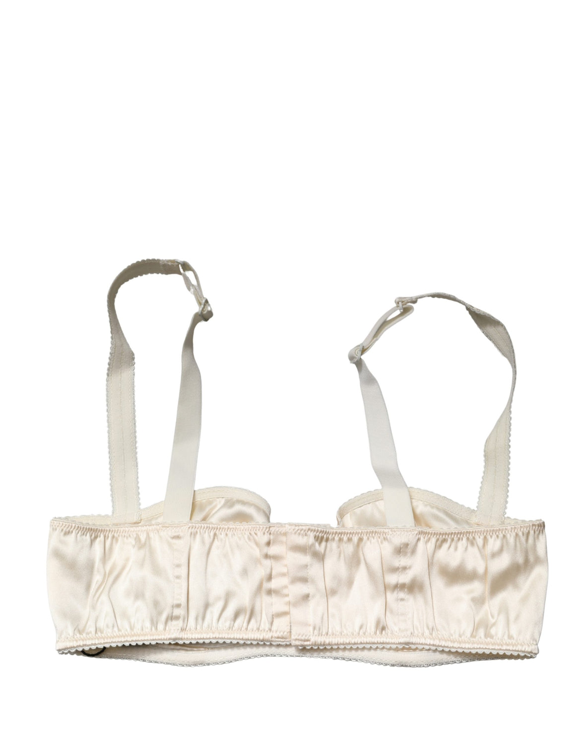 Off White Semi-Pad Underwire Balconette Bra Underwear