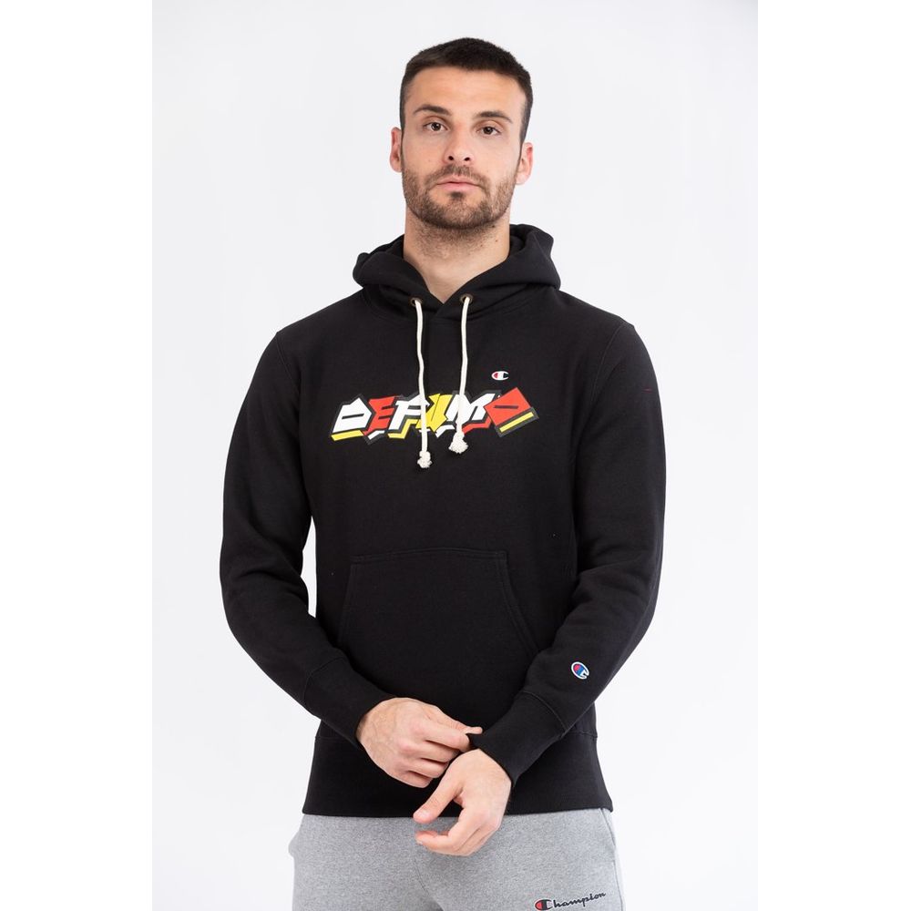 Black Cotton Sweatshirt