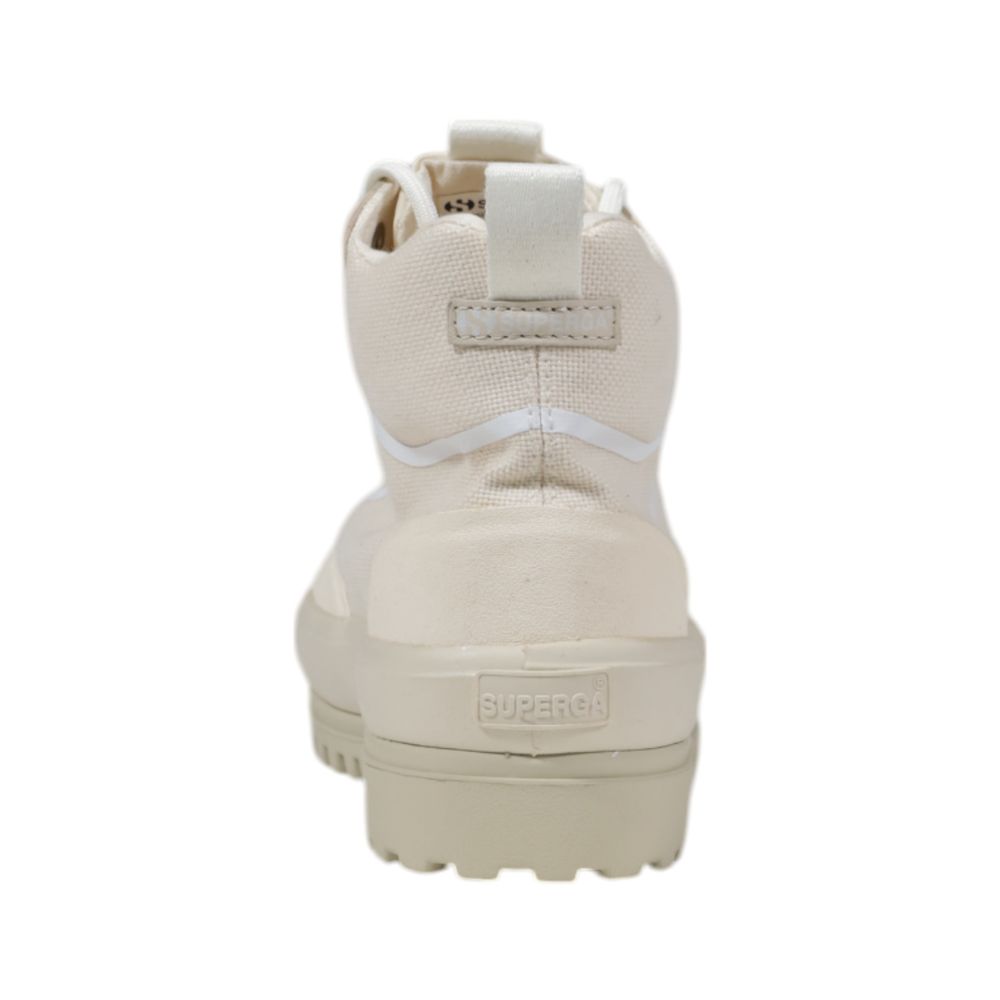 Beige Fabric Sneakers