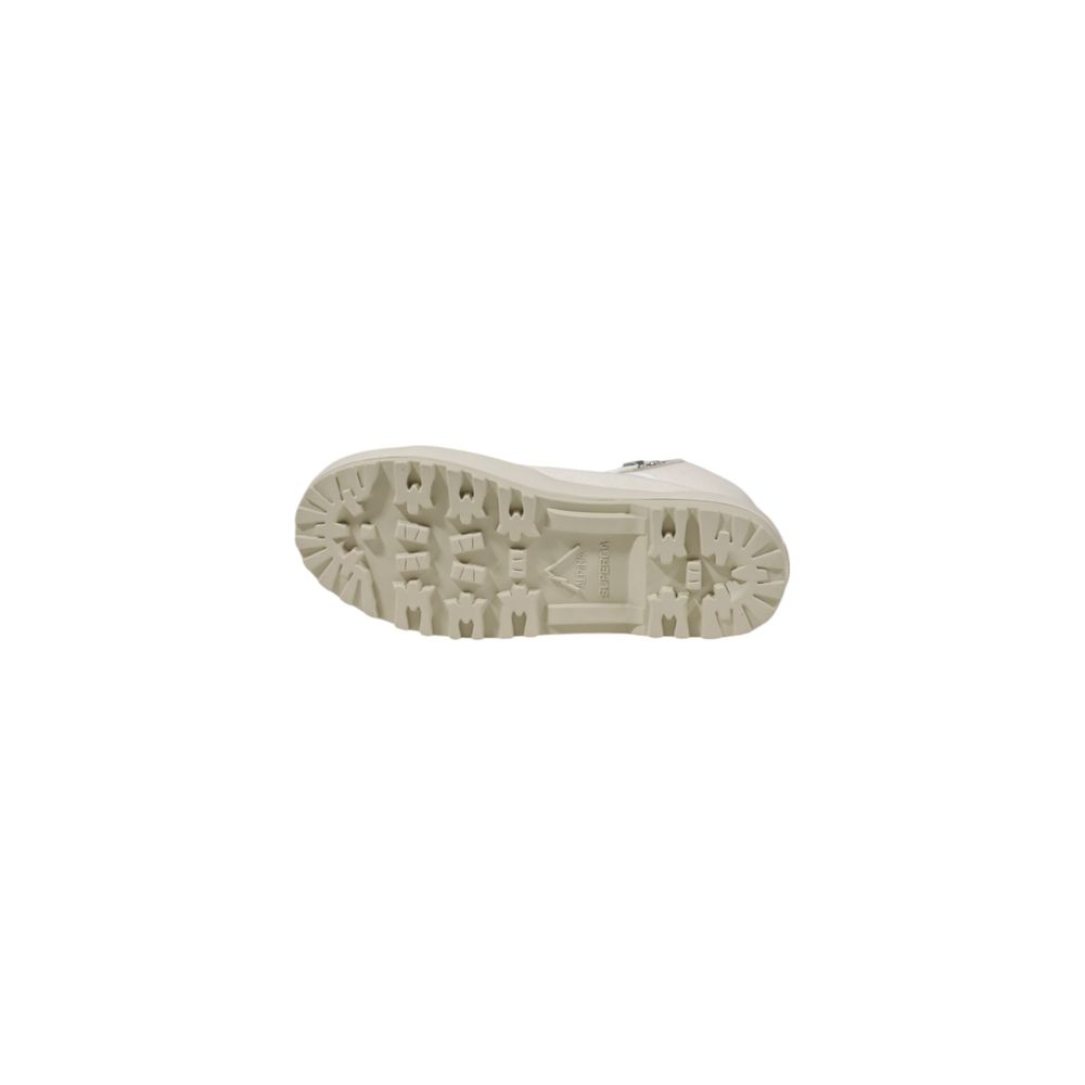 Beige Fabric Sneakers