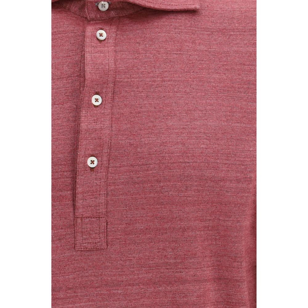 Multicolor Linen Polo Shirt