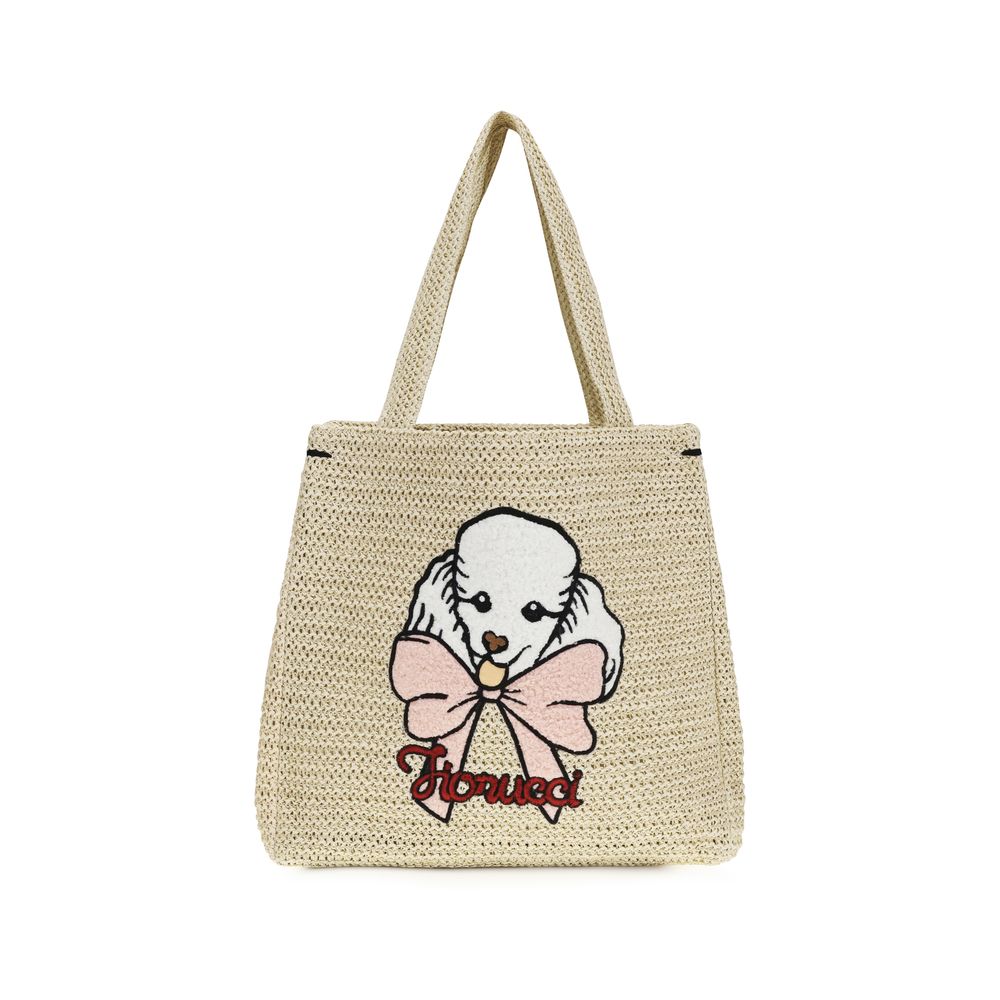 Beige Paper Shoulder Bag