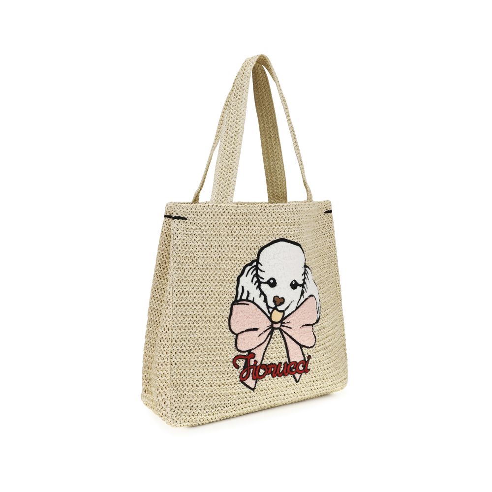 Beige Paper Shoulder Bag