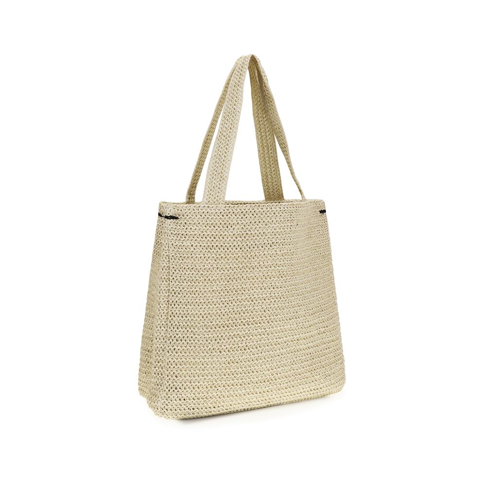 Beige Paper Shoulder Bag