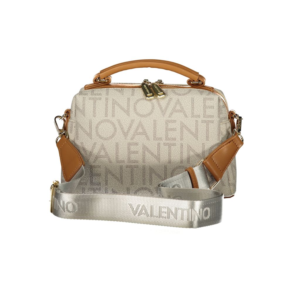 Beige Polyurethane Women's Bag