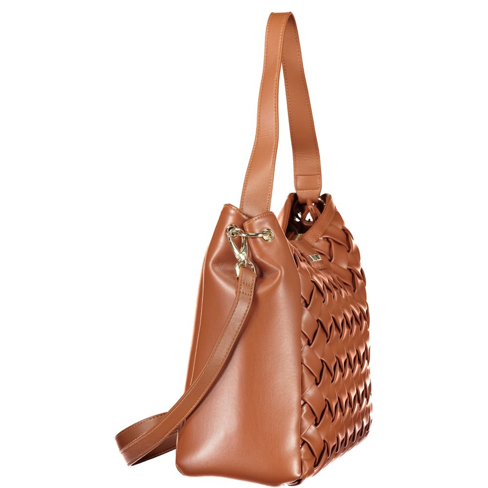 Brown Polyethylene Handbag
