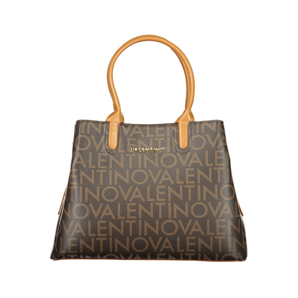 Brown Polyurethane Women's Bag
