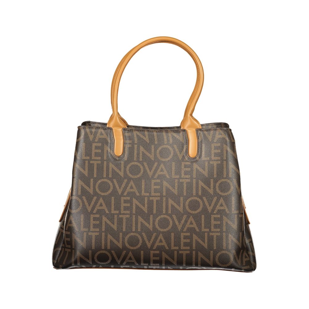 Brown Polyurethane Women's Bag