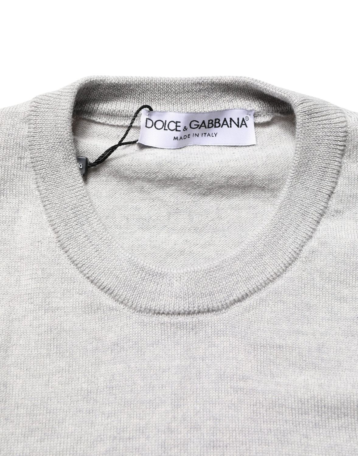 Gray Long Sleeves Crew Neck Pullover Sweater